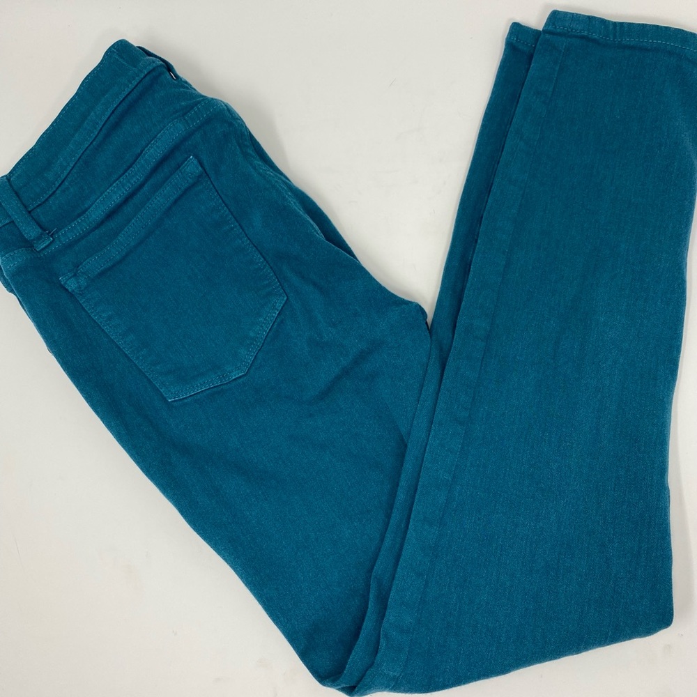 Lila Ryan Louise Skinny Blue Jade Ankle Stretch Jeans Size 28